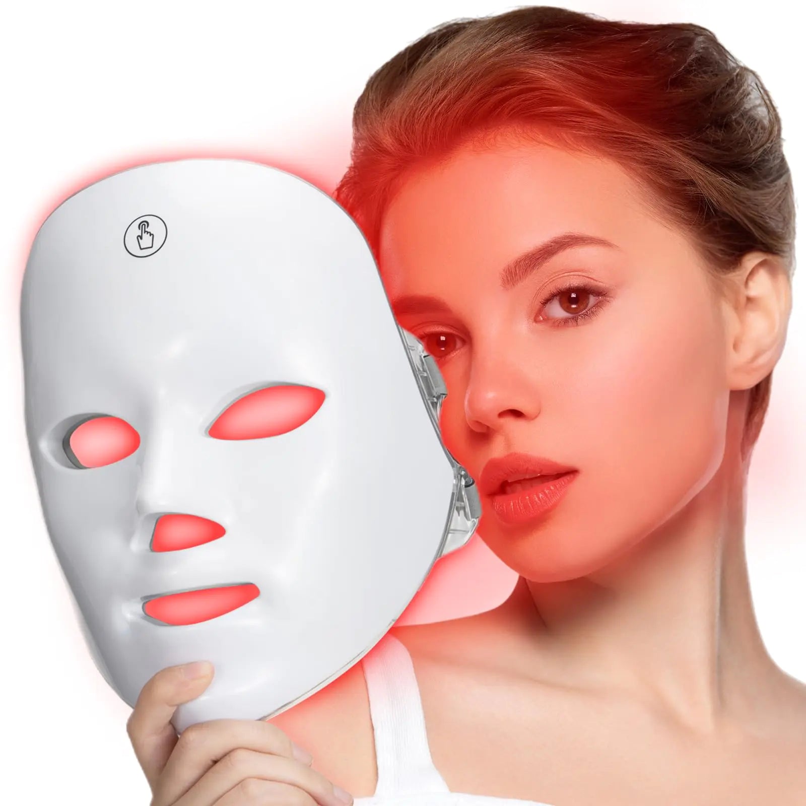 Orralume Red Light Mask For Face 7-1 Colors Red Light Face Mask Facial Mask Skincare At Home Cordless Portable and Rechargeable